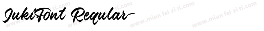 JukiFont Reqular字体转换